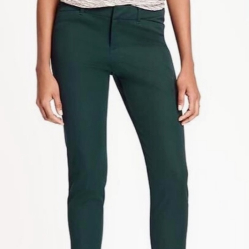 Old Navy Pixie Pants Forest Green Mid-Rise Size 12